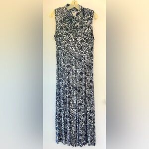 Vintage flower print rayon dress
